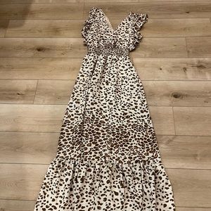 Express leopard maxi dress